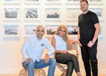 Mary Ghobrial with Anghami co-founders, Elie Habib and Eddy Maroun