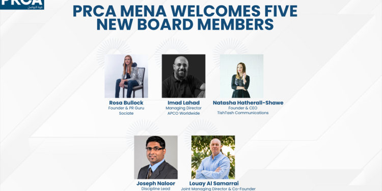 PRCA MENA welcomes five new Board Members