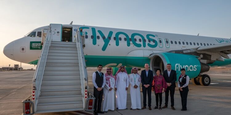 The First flynas Direct Flight from Cairo