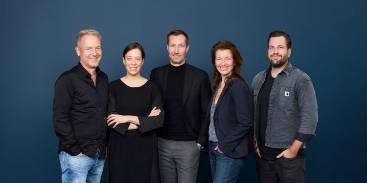 From left to right - Holger Scharnofske, Kieve Ducharme, Markus Noder, Stefanie Kuhnhen, Till Diestel