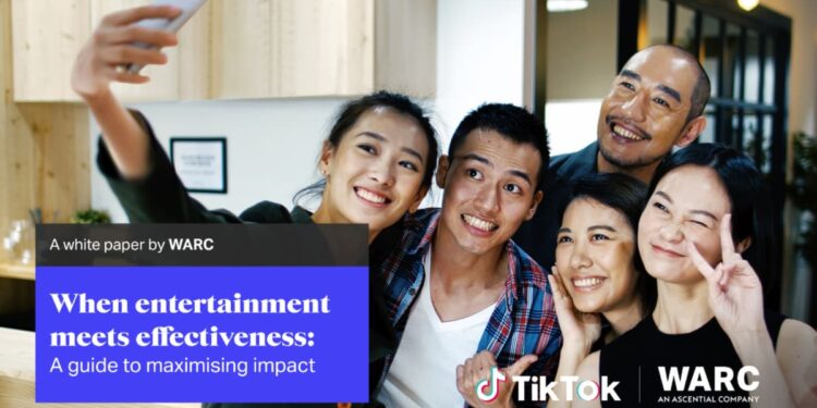 TikTok x WARC 'When Entertainment meets effectiveness' report