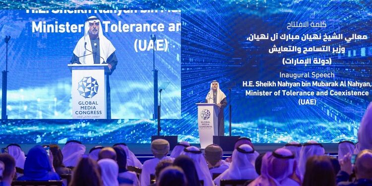 Nahyan bin Mubarak inaugurates 2nd Global Media Congress in Abu Dhabi