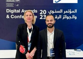 From left to right - Monika Fourneaux, Head of EMEA – PRCA, Khaled Karanouh, Business Development Manager – PR Arabia