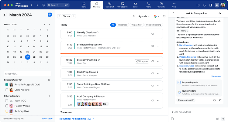Ask AI Companion will be able to help prepare users for upcoming meetings